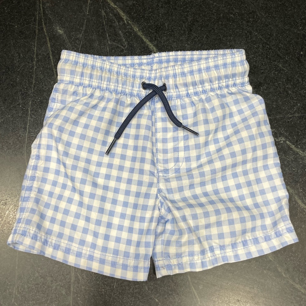 Carter’s Blue Swim Trunks Checkered for Baby Boy Size 18 Months